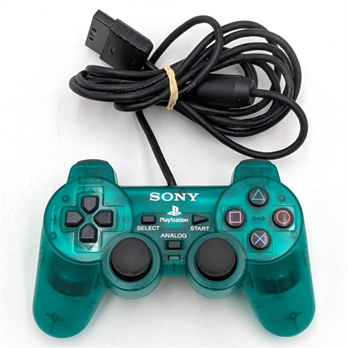 Original Dualshock 2 Controller - Emerald Green - Playstation 2 Accessories (B Grade) (Used) 